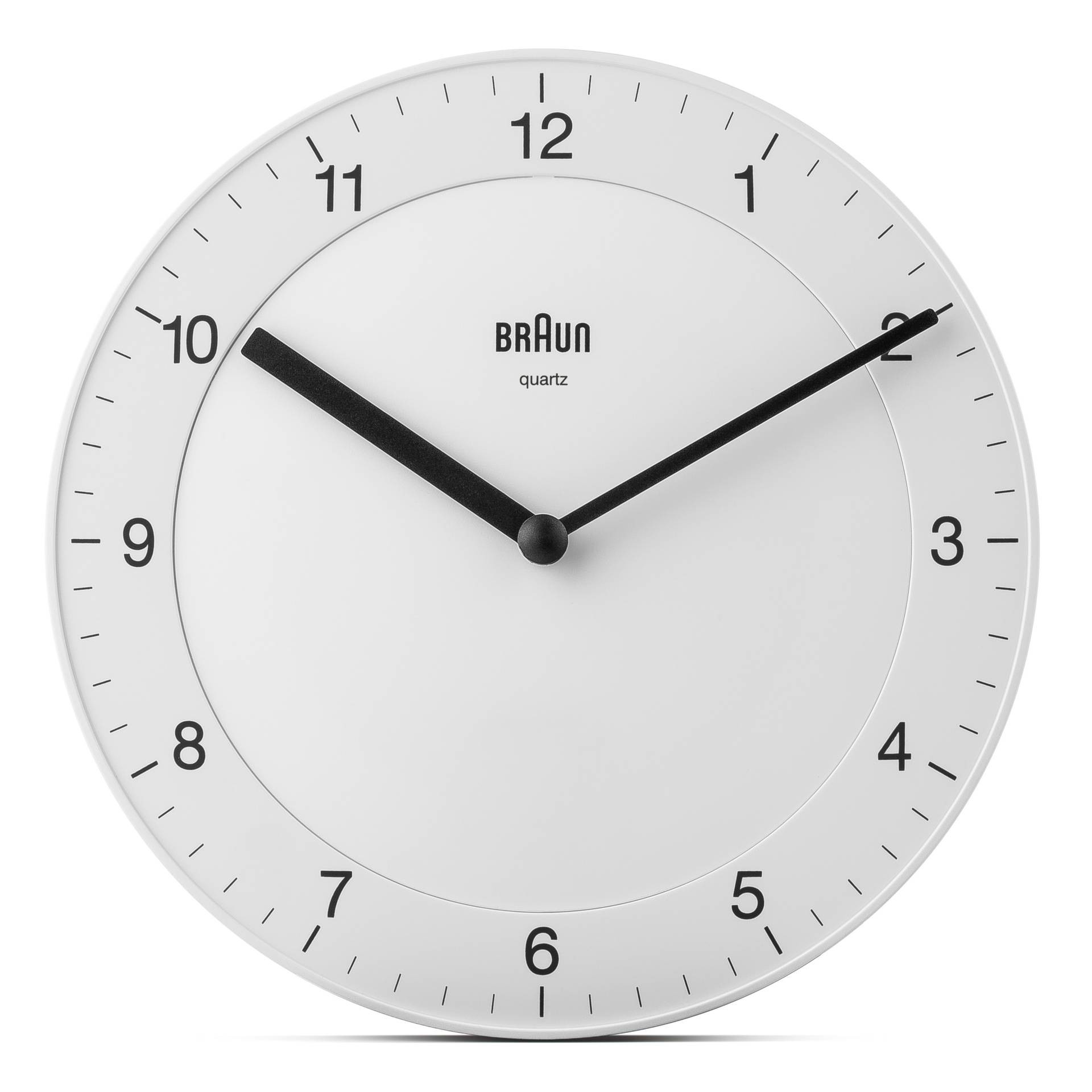 Braun BC06W Quartz clock Round White - Braun BC06W, Wall, Quartz