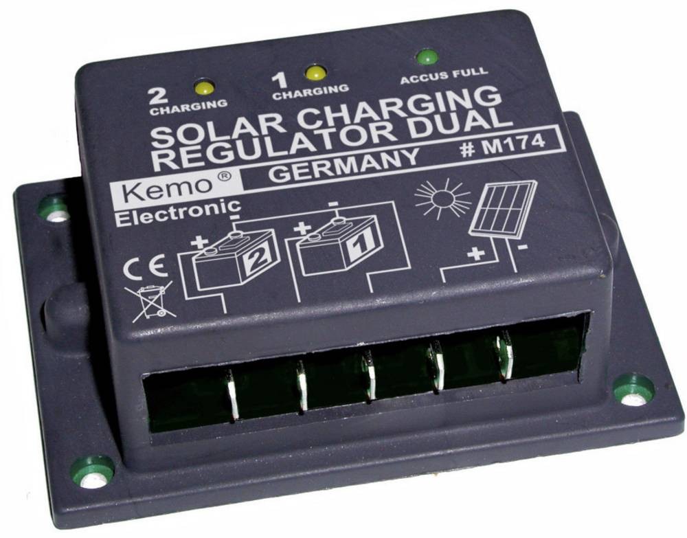 Kemo Dual M174 Laderegler Serie 12V 16A
