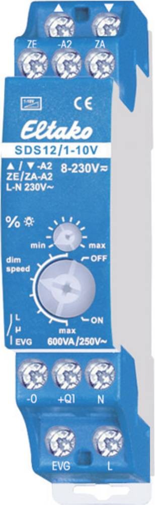 Eltako 21100800 SDS12/1-10V Hutschienen Dimmer for lamp: Halogenlampe