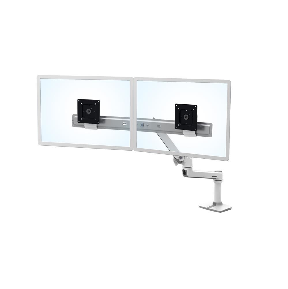 Ergotron LX Series Desk Dual Direct Arm 63.5 cm (25") White -