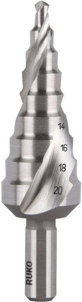 RUKO 101051 HSS Stufenbohrer Gesamtlänge 75 mm 3-Flächenschaft 1 St.