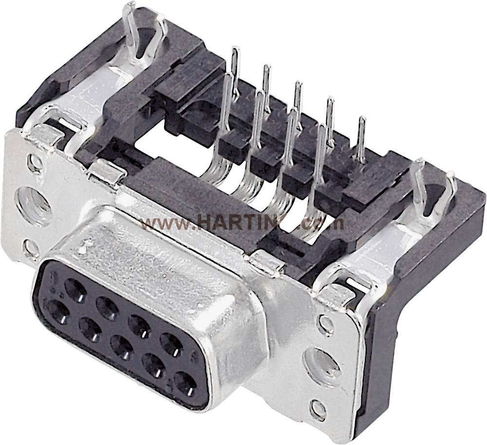 Harting 09664526613 D-SUB Buchsenleiste 90° Polzahl: 37 Löten