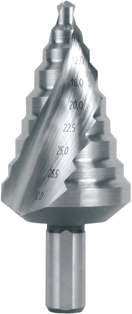 RUKO 101096 HSS Stufenbohrer Gesamtlänge 76 mm 3-Flächenschaft 1 St.