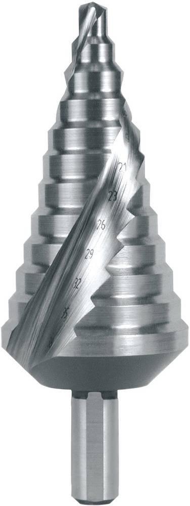 RUKO 101053 HSS Stufenbohrer Gesamtlänge 100 mm 3-Flächenschaft 1