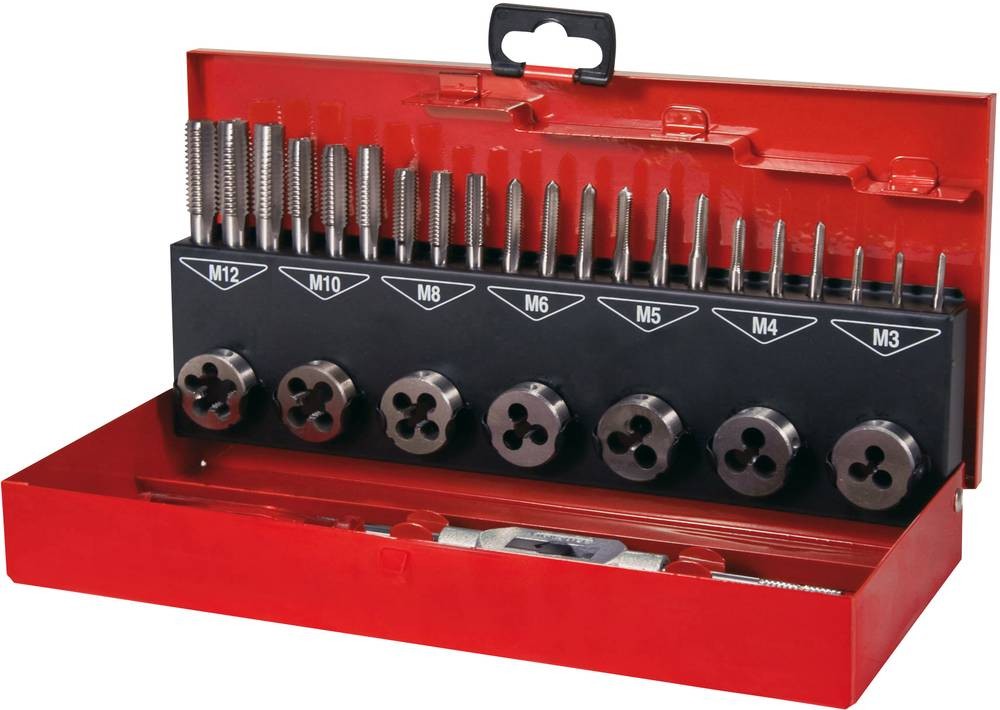 RUKO 245010 Maschinengewindebohrer-Set 31teilig metrisch M3, M4, M5,