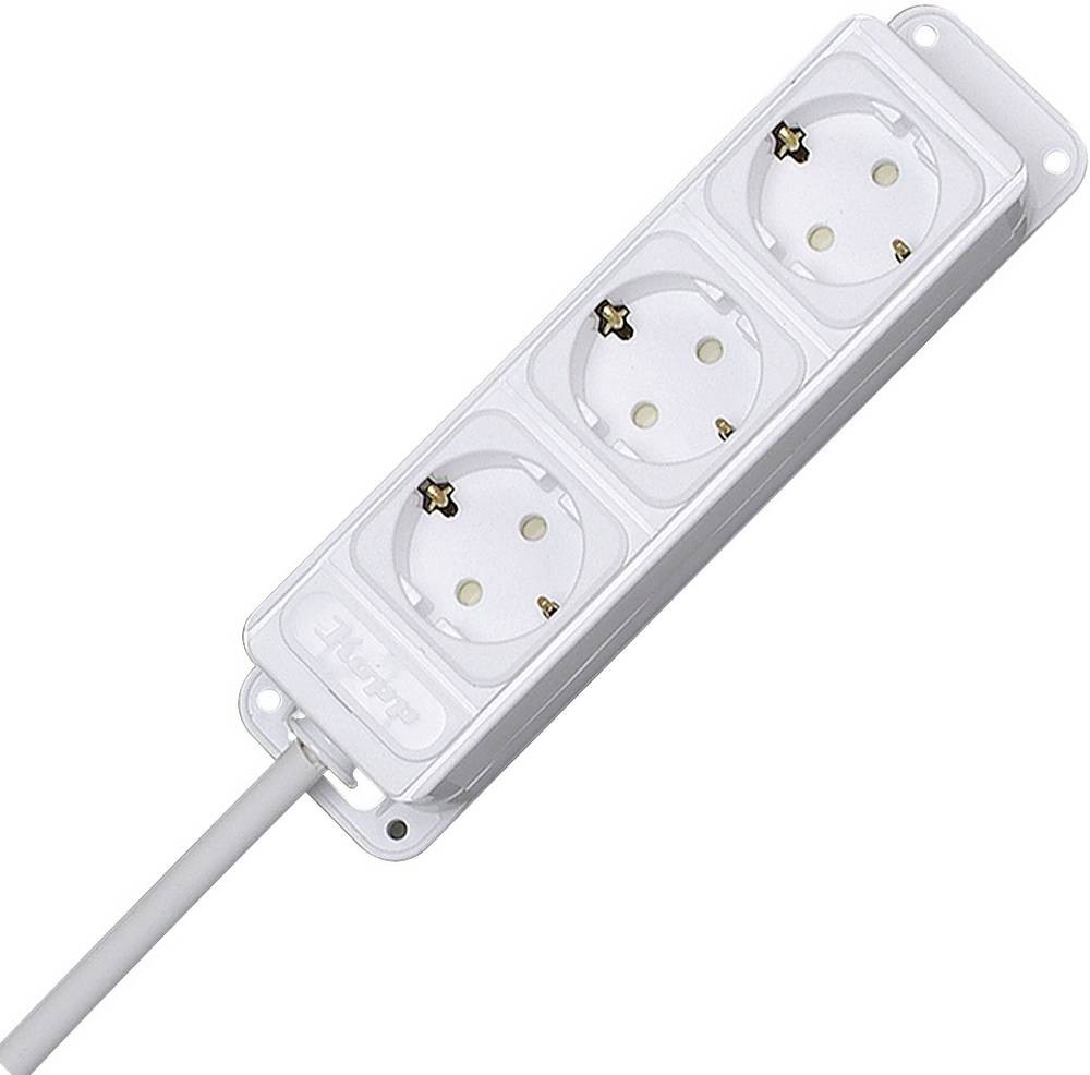 Kopp 127494010 power strip 3fach Arktis- white Schutzkontakt 1 pc(s)