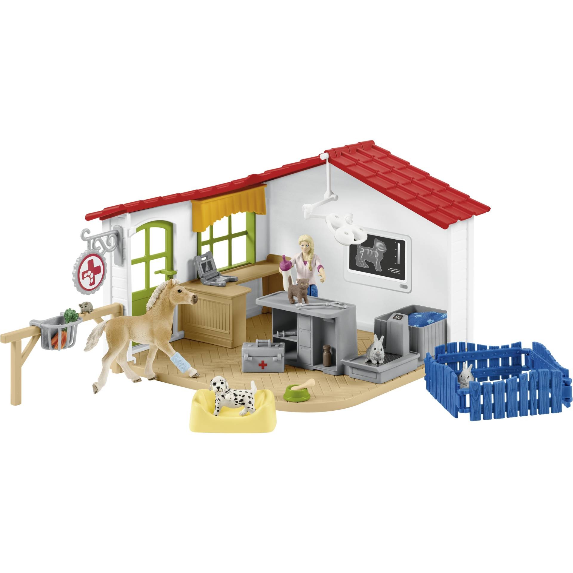 schleich Veterinarian practice with pets - schleich Veterinarian