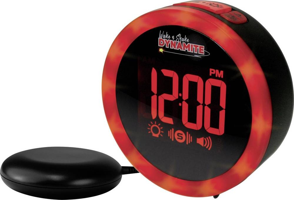Geemarc JWNS-DYNAMITE_BLK_VD Quarz alarm clock black Alarmzeiten 1