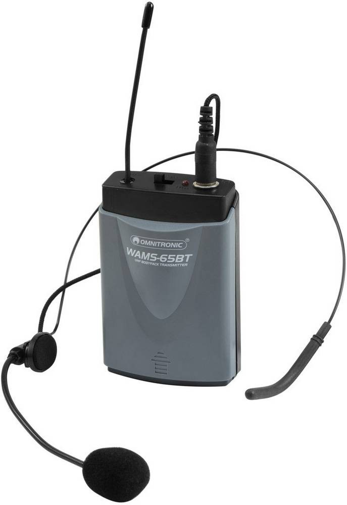 Omnitronic Headset Funkmikrofon-Set WAMS-65BT