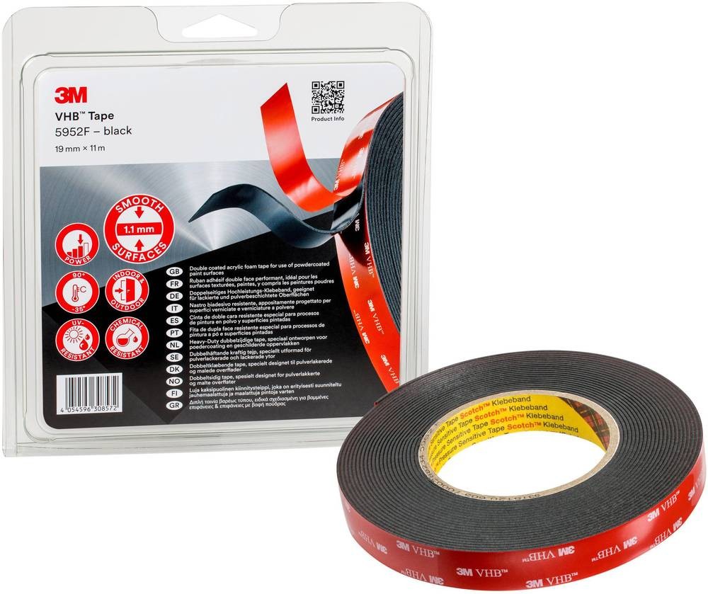 3M 5952F/IPS Klebeband black (L x B) 11m x 19mm 1 pc(s)