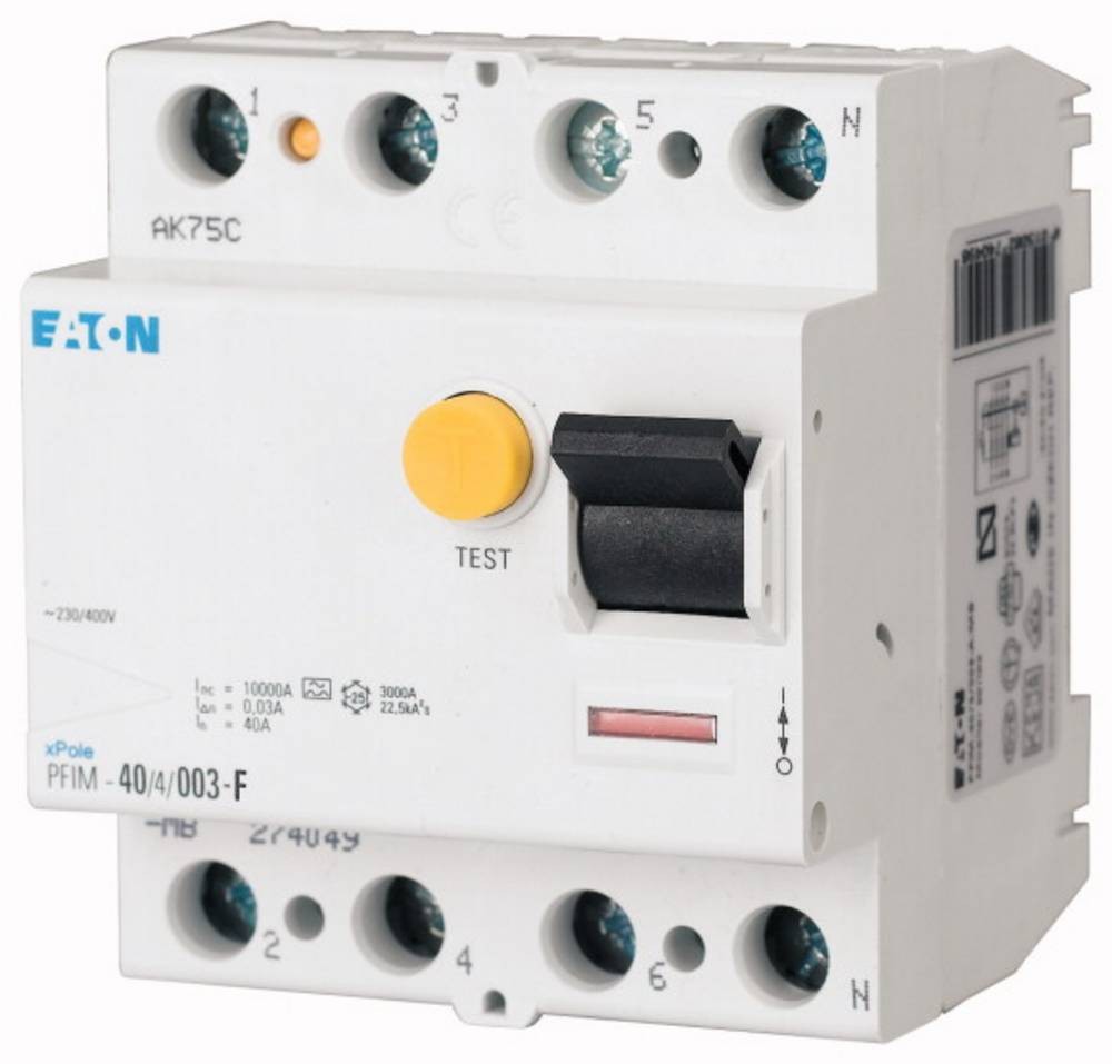 Eaton 187456PFIM-40/4/003-G/F FI-Schutzschalter for Mischfrequenzen G/