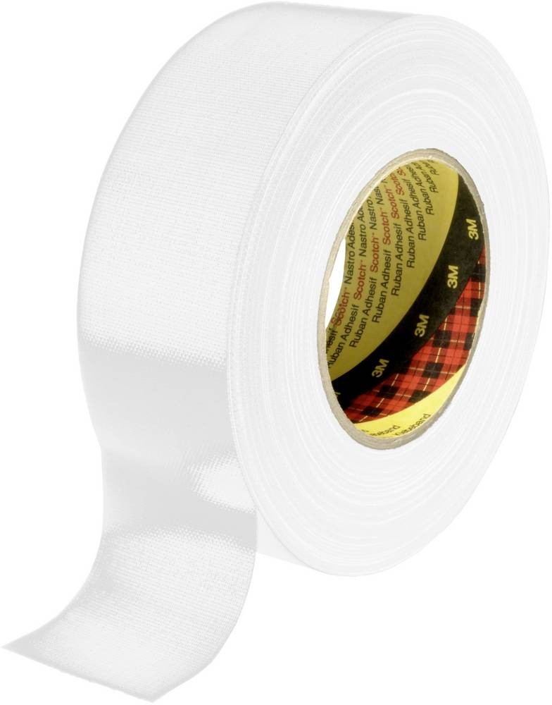 3M Gewebeklebeband 389 50m x 38mm, Weiss - 3M Gewebeklebeband 389 50m