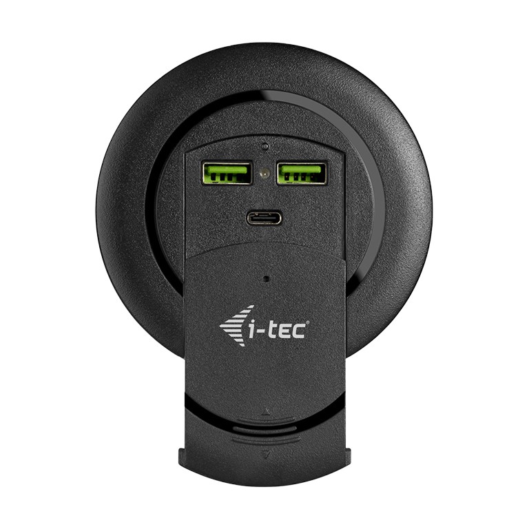i-tec Built-in Desktop Fast Charger, USB-C PD 3.0 + 3x USB 3.0 QC3.0,