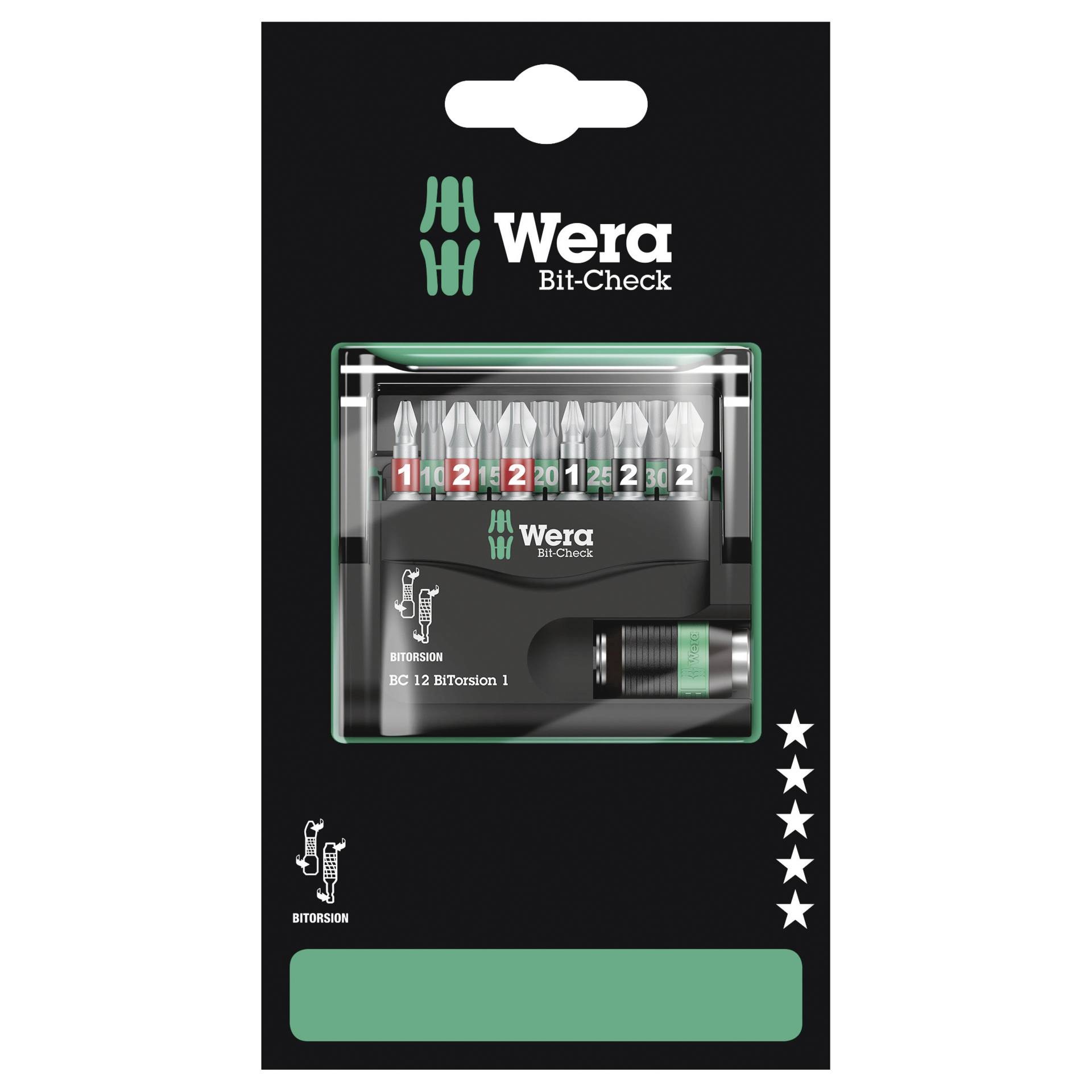 Wera Bit-Check 12 BiTorsion 1 SB embout de tournevis 11 pièce(s) -
