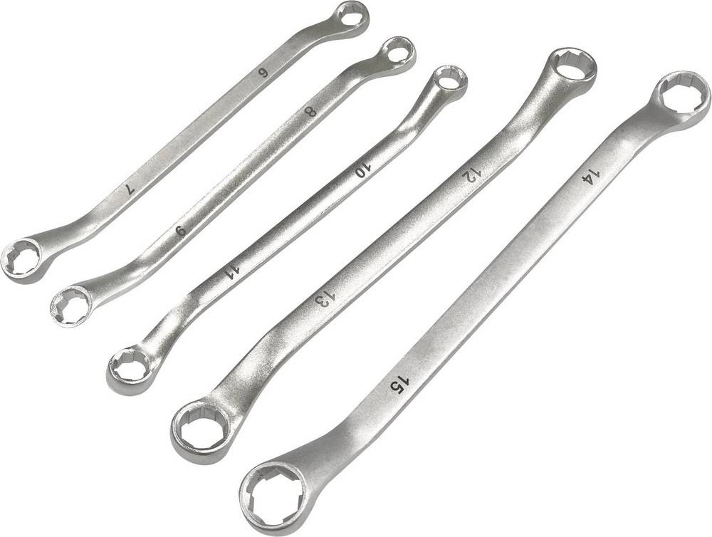 Kunzer 7SLS05 doppio-Ringschlüssel-Satz Schlüsselweite (Metrisch) 6