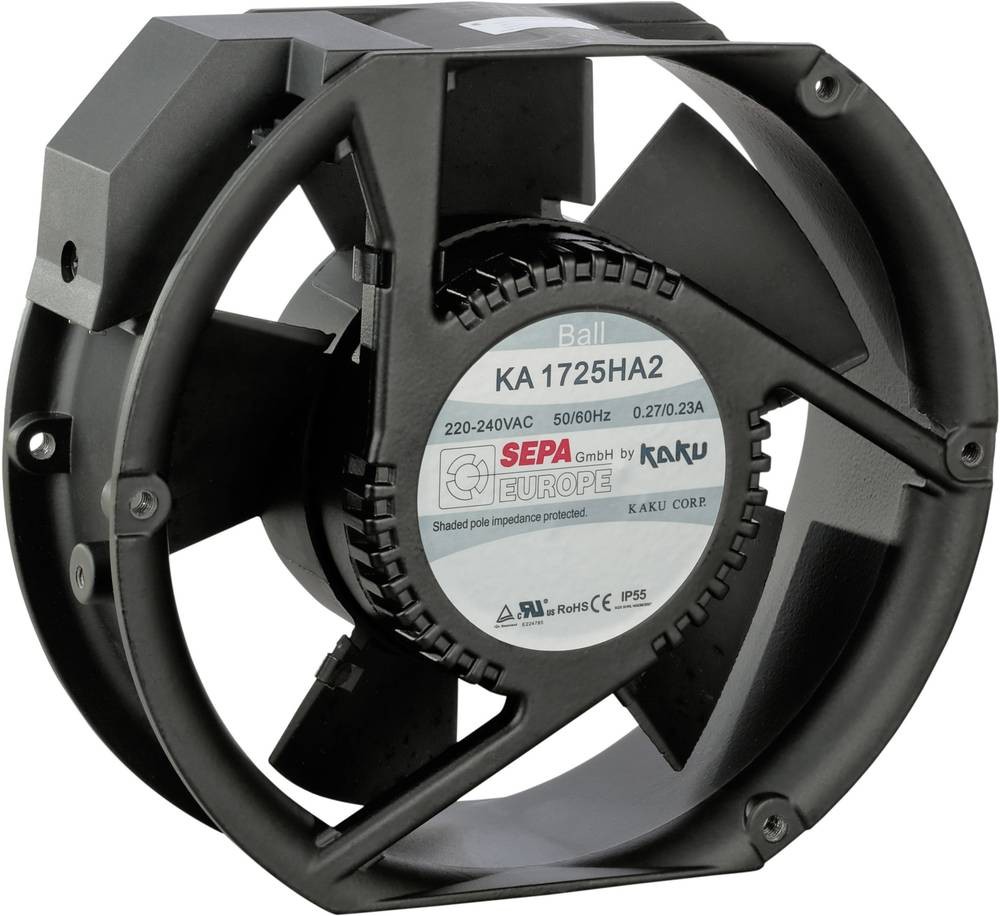 SEPA KA1725HA2BMT/Mg Axialfan 230 V/AC 340 m³/h (L x B x H) 173 x