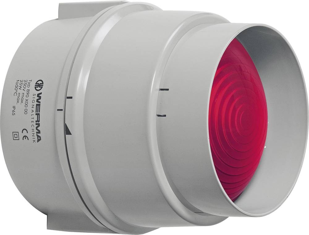 Werma 890.100.00 alarm light indicator 12 - 230 V Red - Werma 890.100.