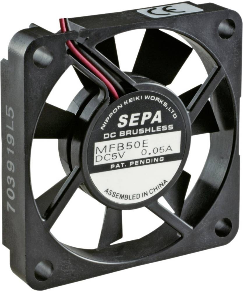 SEPA MFB50E12A Axiallüfter 12 V/DC 14.3 m³/h (L x B x H) 50 x 10.2