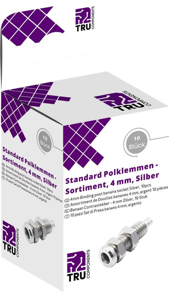 TRU COMPONENTS Laborsteckverbinder-Sortiment Buchse, Einbau vertikal