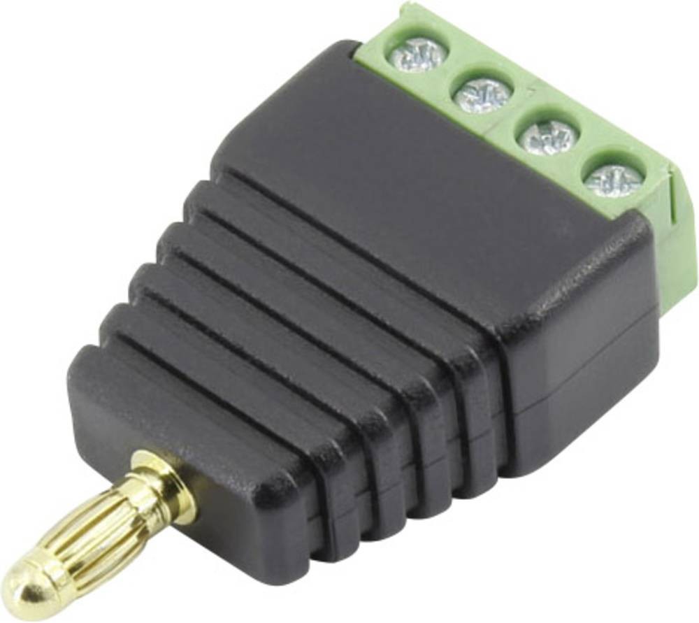 TRU COMPONENTS 93013c1125 Laborplug Stecker, gerade Stift-Ø: 4mm