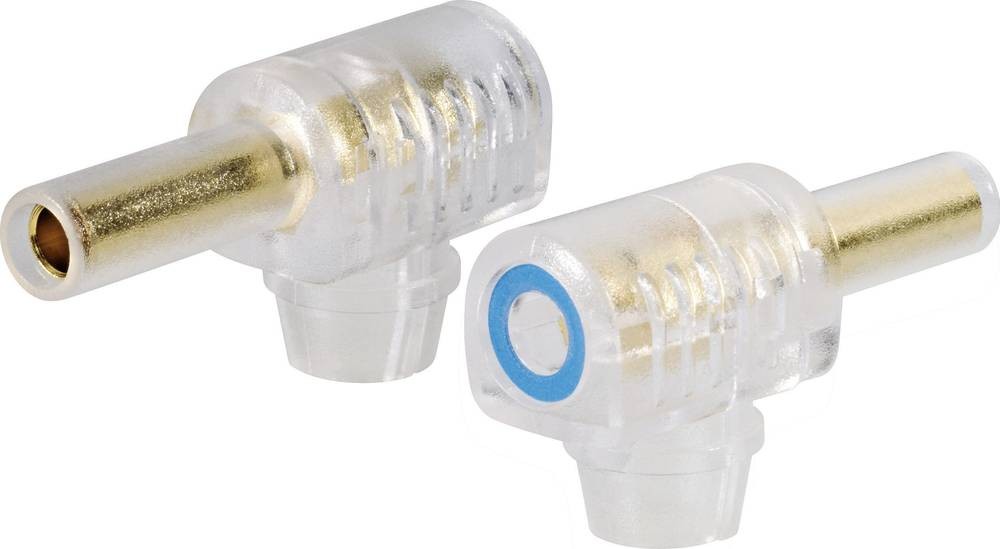 TRU Components Bananenprise mâle Buchse, gewinkelt Stift-Ø: 4mm