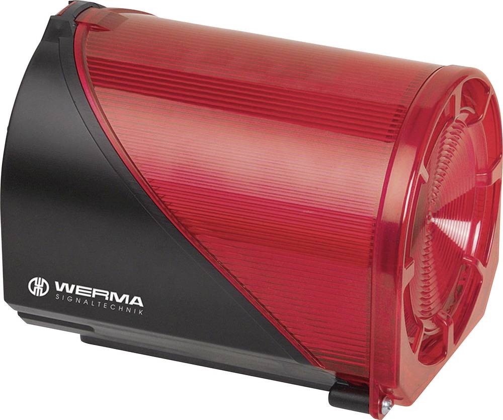 Werma Signaltechnik Kombi-Signalgeber 444.110.75 Rot 24 V/DC 114 dB