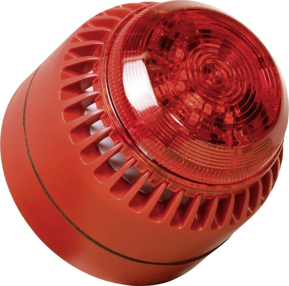 ComPro Kombi-Signalgeber ROLP Solista Beacon Rot Dauerton 12 V/DC, 24
