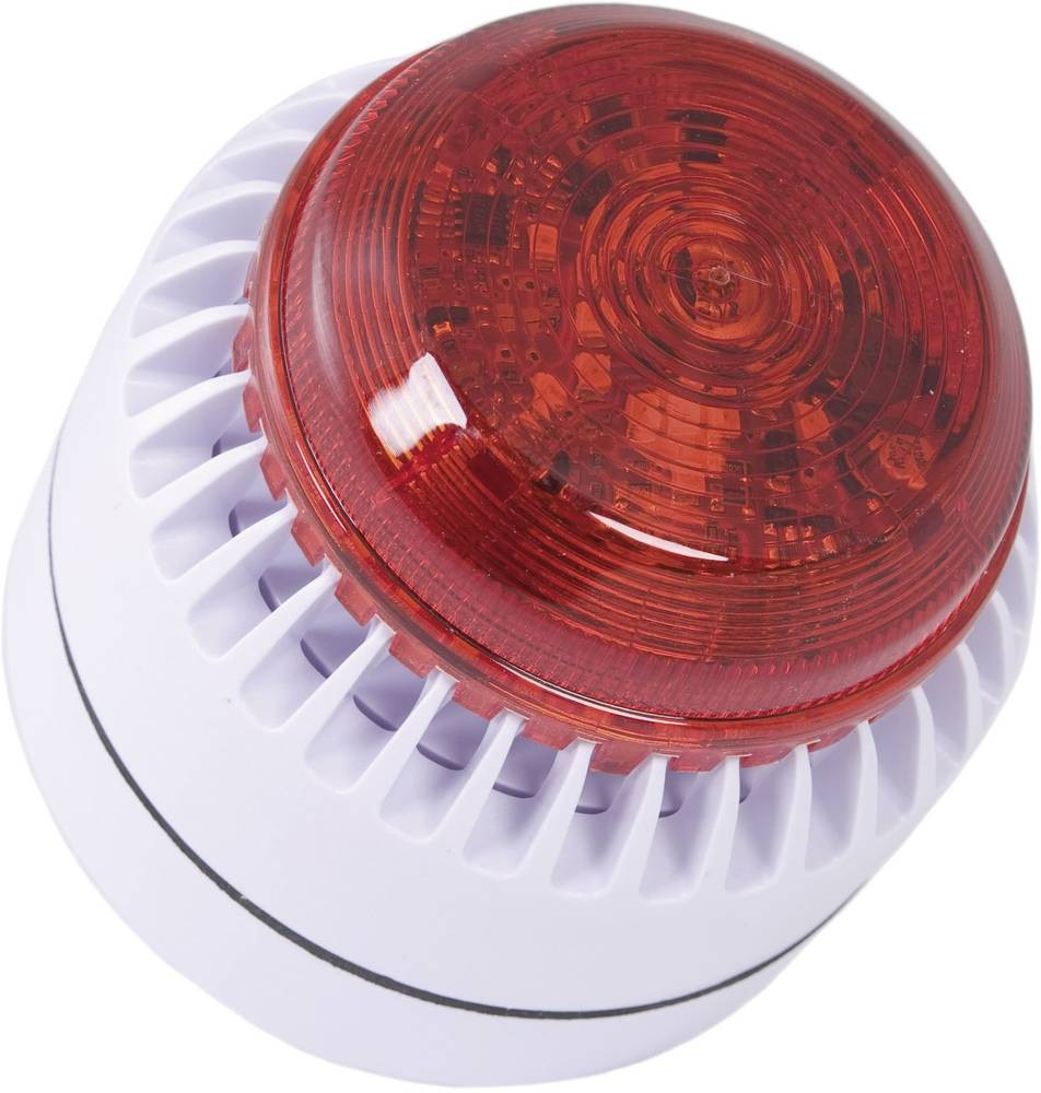 ComPro Kombi-Signalgeber ROLP Solista Beacon white Dauerton 12 V/DC,