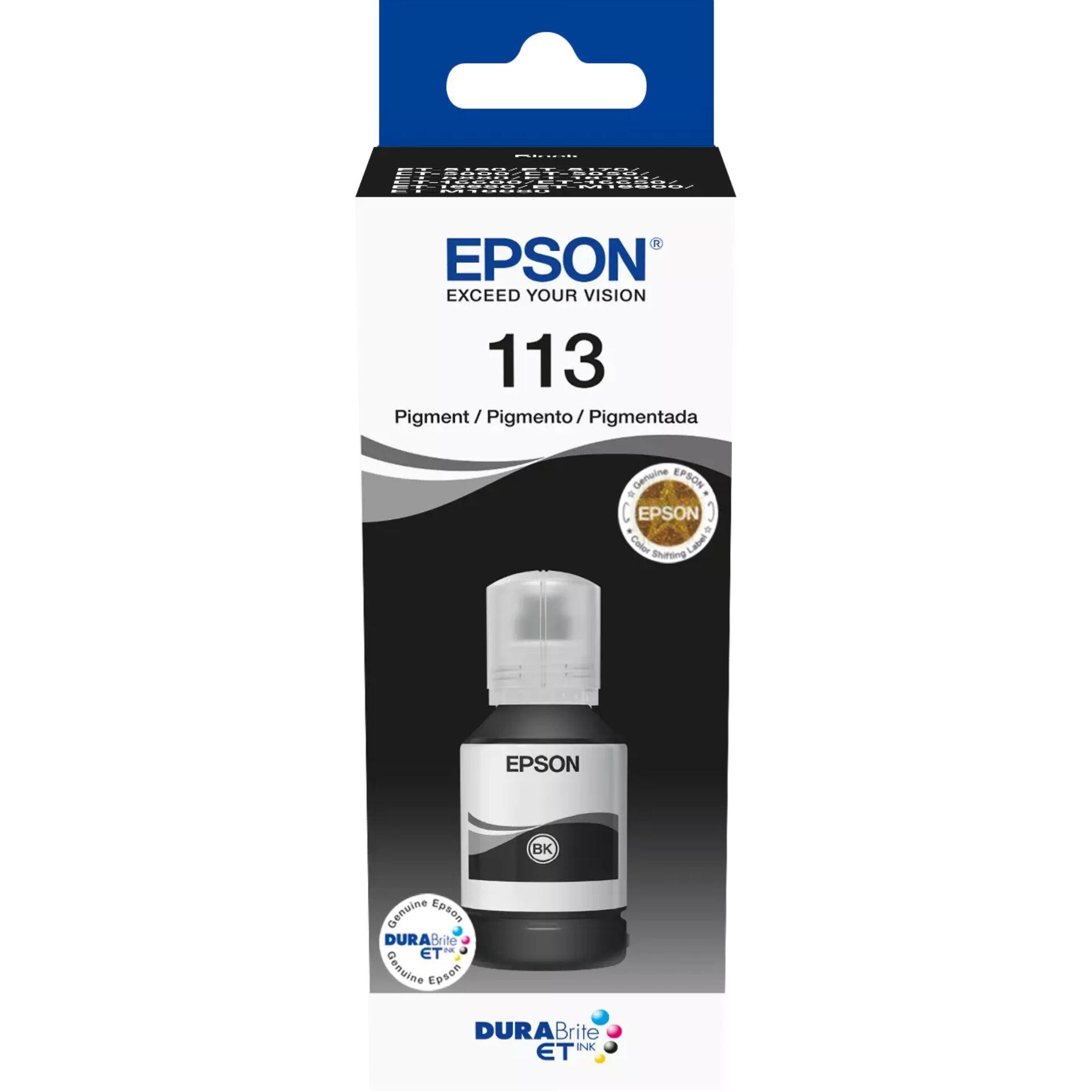 Epson 113 EcoTank Pigment Black ink bottle - Epson 113 EcoTank