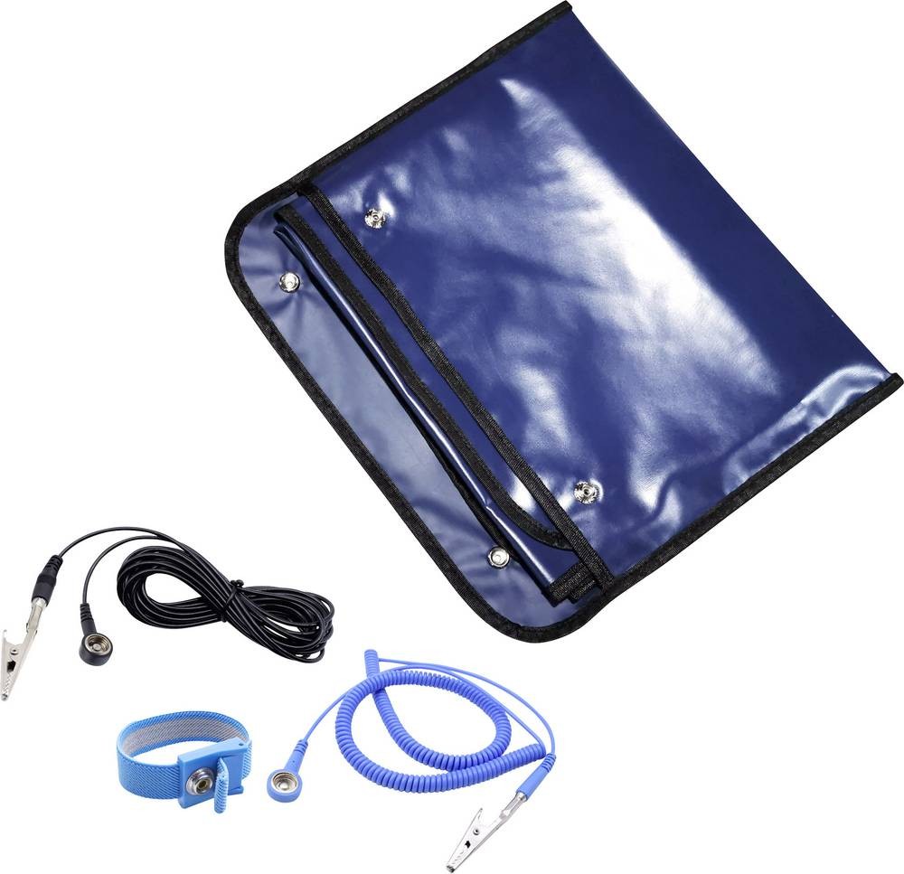 Quadrios ESD-Service-Set blu scuro (L x B) 600mm x 600mm