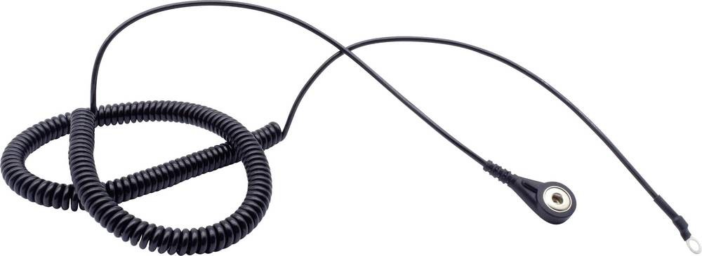 Quadrios ESD-Erdungskabel 3.60m Druckknopf 4 mm,