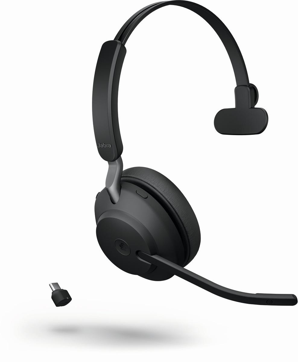 Jabra Evolve2 65 USB-C Black MS Mono - Jabra Evolve2 65 USB-C Black