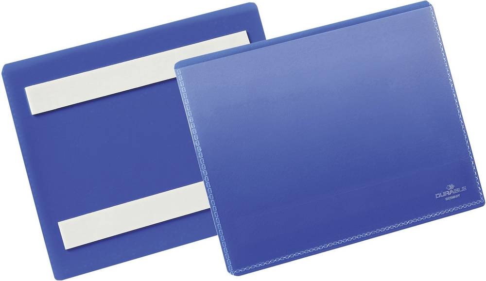 Durable 176307 Etikettentasche, selbstklebend Dunkelblau (B x H) 163