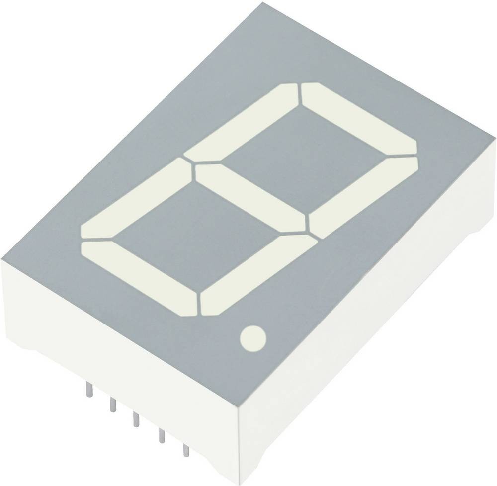Kingbright 7-Segment-Anzeige Rot 25.4mm 3.7V Ziffernanzahl: 1 SA10-
