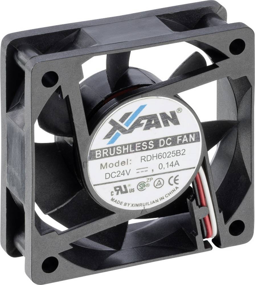 X-Fan RDH6025B2 Axiallüfter 24 V/DC 33 m³/h (L x B x H) 60 x 60 x
