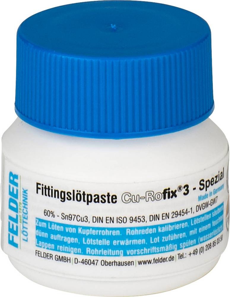 Felder \ Cu-Rofix 3-Spezial\ Fittingslötpaste Inhalt 100g