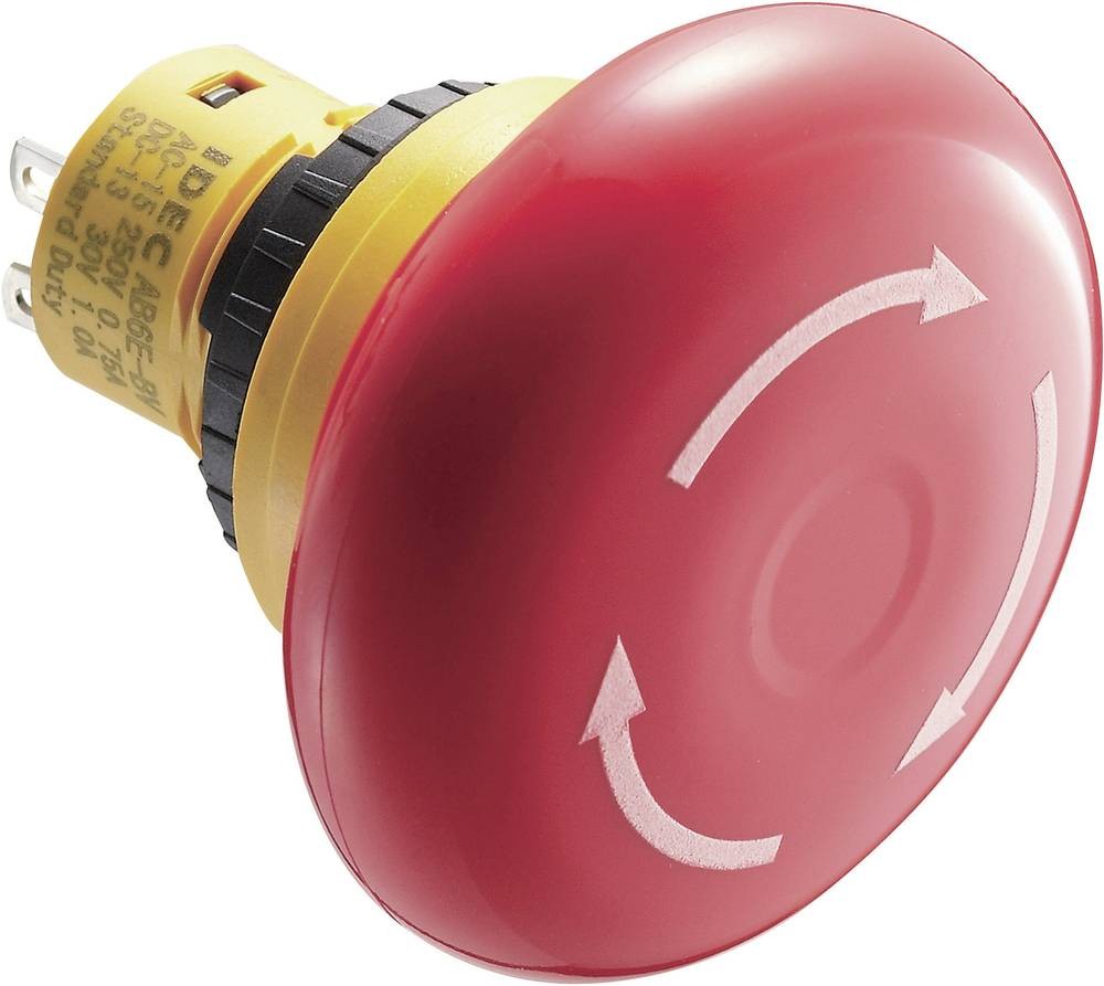 IDEC X6 Series Emergency Stop Switch, On-Off, Panel Mount, 16.2mm
