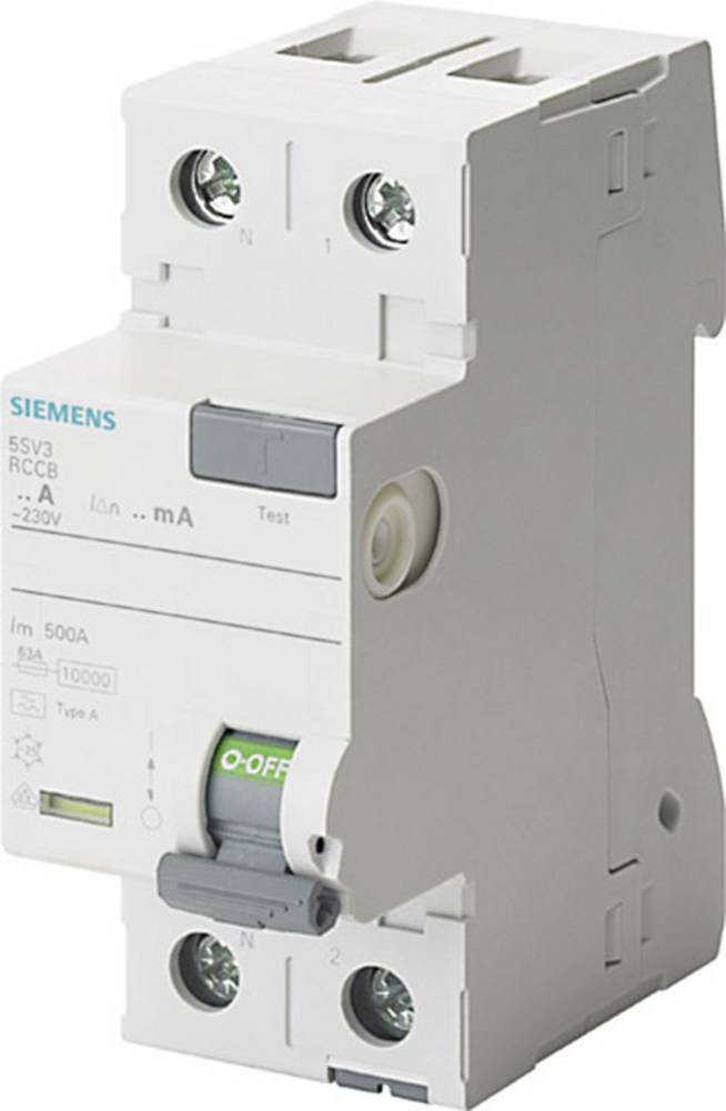 Siemens 5SV33126KL 5SV3312-6KL FI-Schutzschalter A 2polig 25A 0.03A