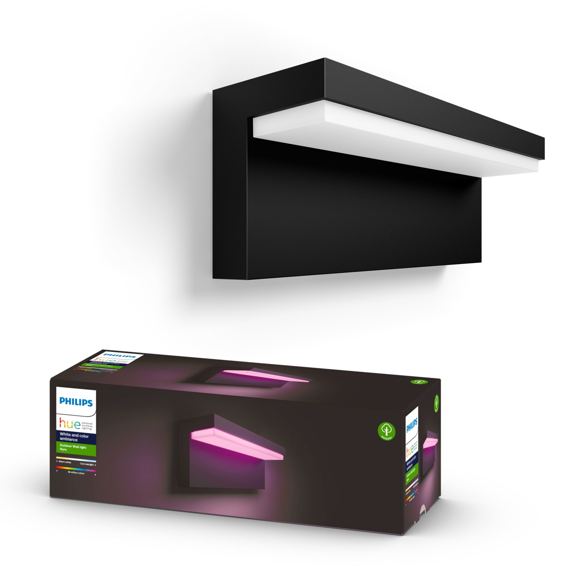 Philips Hue White and colour ambience Nyro Outdoor wall light -