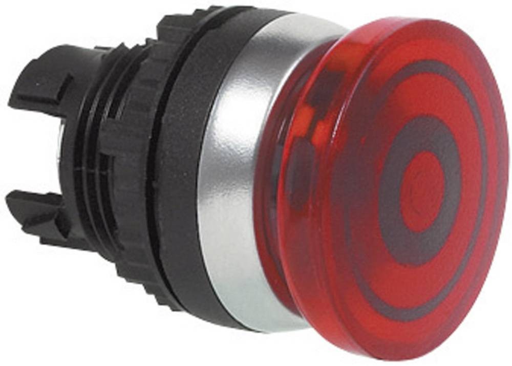 BACO BAL21AL10 L21AL10 Pilztaster Frontring plastic, verchromt Rot 1