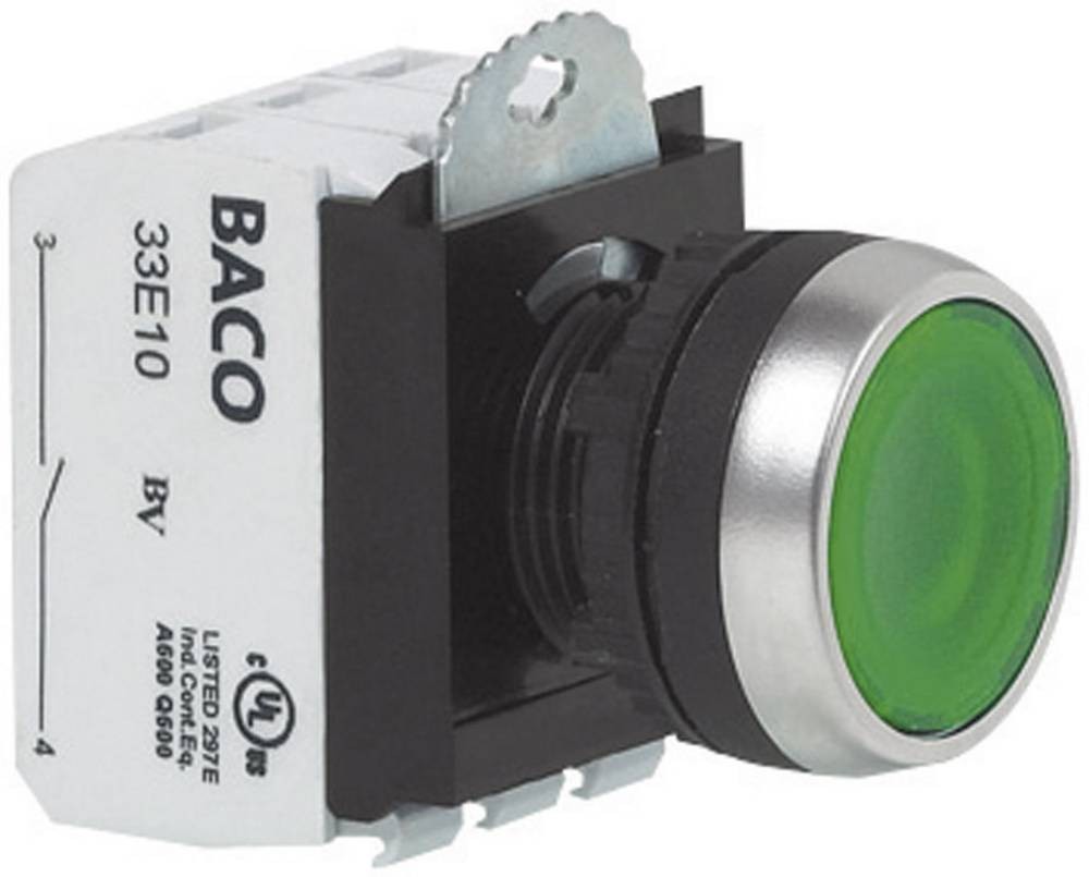 BACO BAL21AH60L L21AH60L Drucktaster Frontring plastic, verchromt