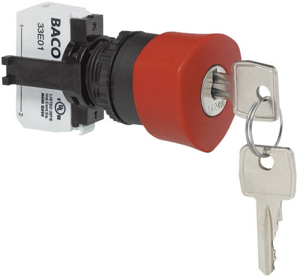 BACO L22GM01E Not-Aus-Schalter Frontring plastic, black IP69K 1 pc(s)