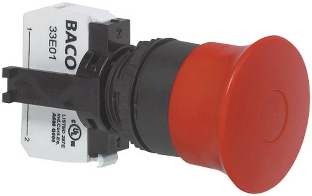 BACO L22DD01A Not-Aus-Schalter Frontring plastic, black IP69K 1 pc(s)