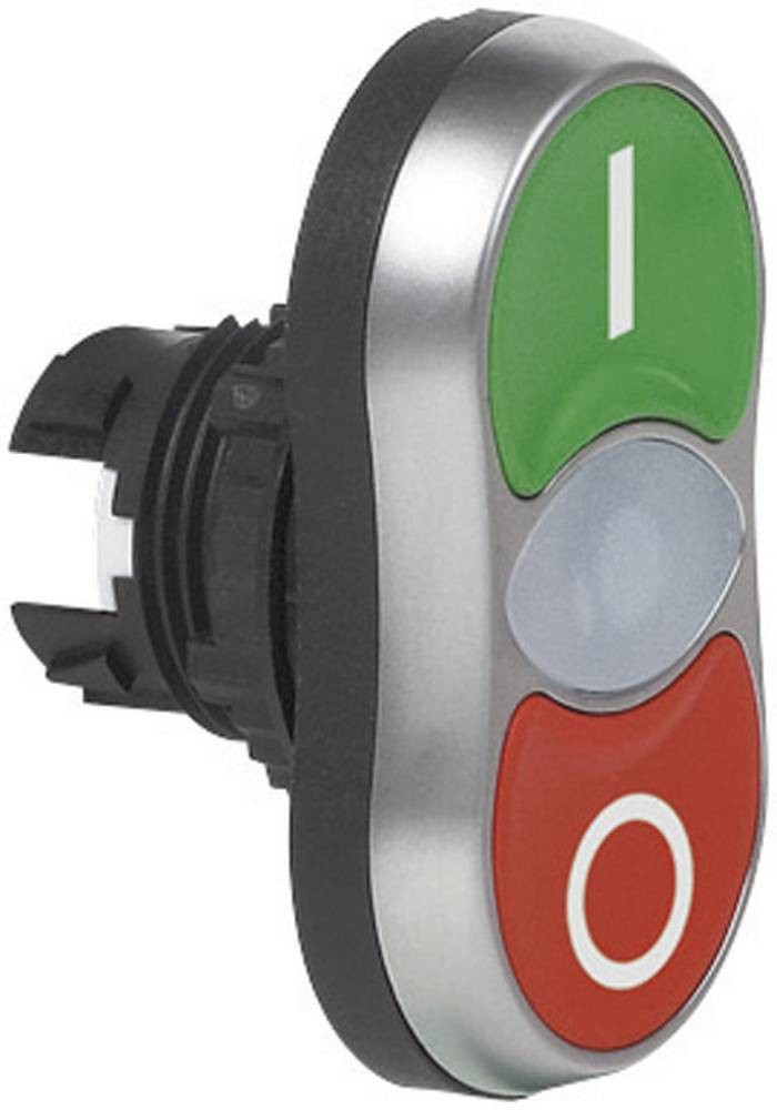 BACO BAL61QH21 L61QH21 Doppeldrucktaster Frontring plastic, verchromt