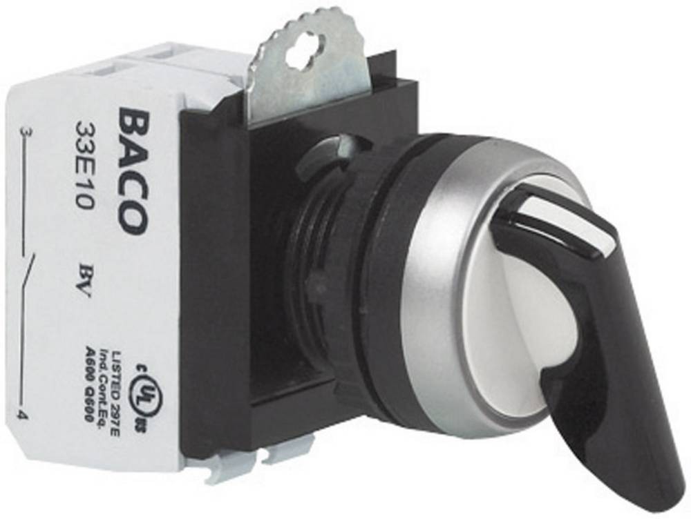 BACO BAL21MA03A L21MA03A Wahltaste Frontring plastic, verchromt black