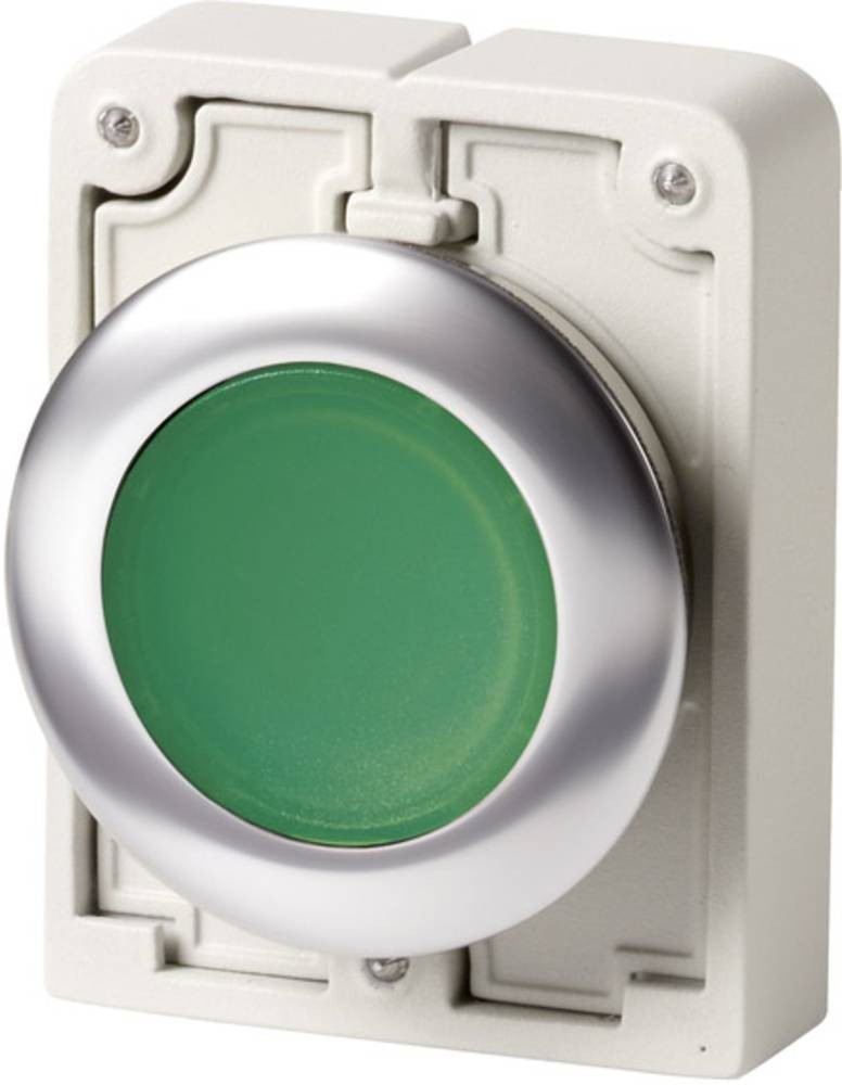 Eaton 182927 M30C-FDL-G Drucktaster flach, rund, verchromt verde 1 pc(