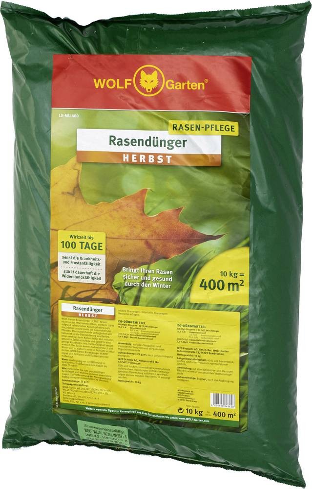 WOLF-Garten 3835040 Rasendünger Herbst LK-MU400 1 pezzo
