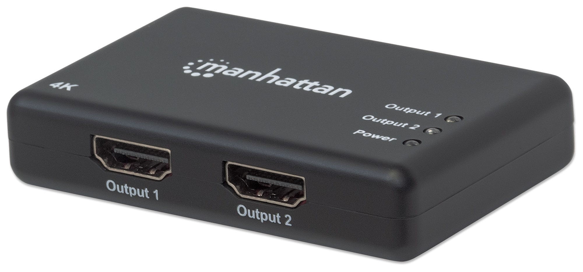Manhattan HDMI Splitter 2-Port , 4K@30Hz, Displays output from x1