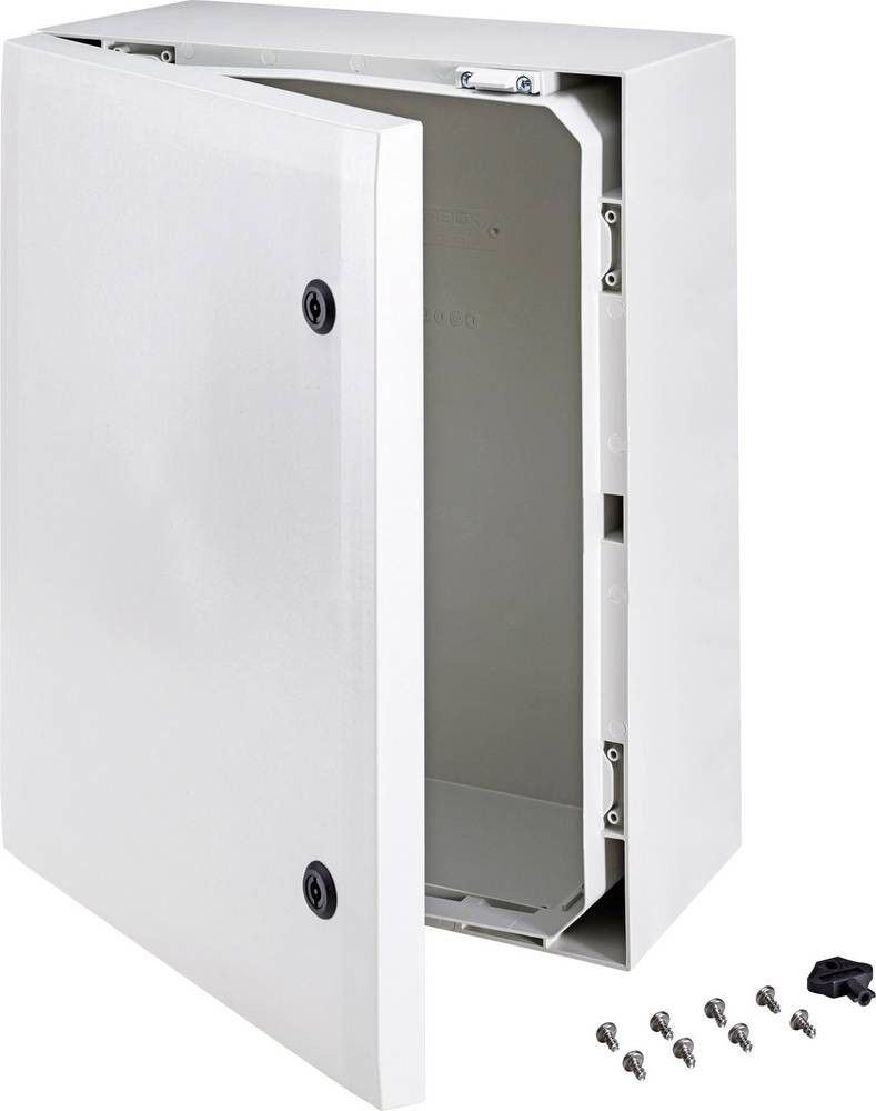 Fibox Anschlusskasten IP66, FI, LS, Steckdose 50x40x21cm, Robuster
