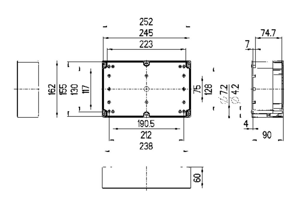 Spelsberg TG PC 2516-9-to Installations-caja 252 x 162 x 90